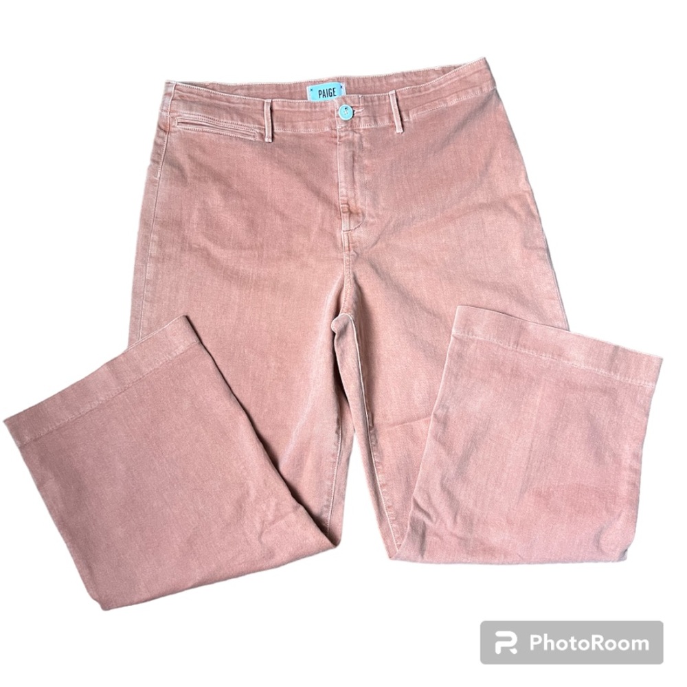 Paige Nellie High Rise Culotte Vintage Orange Poppy Size 32 - Picture 6 of 9